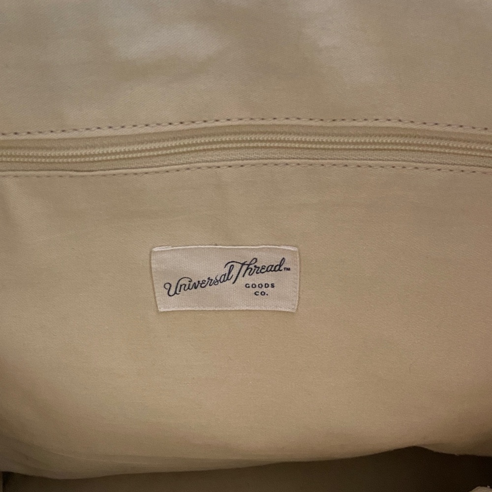 Universal Thread Patchwork Tote - Blue And Tan - image 2